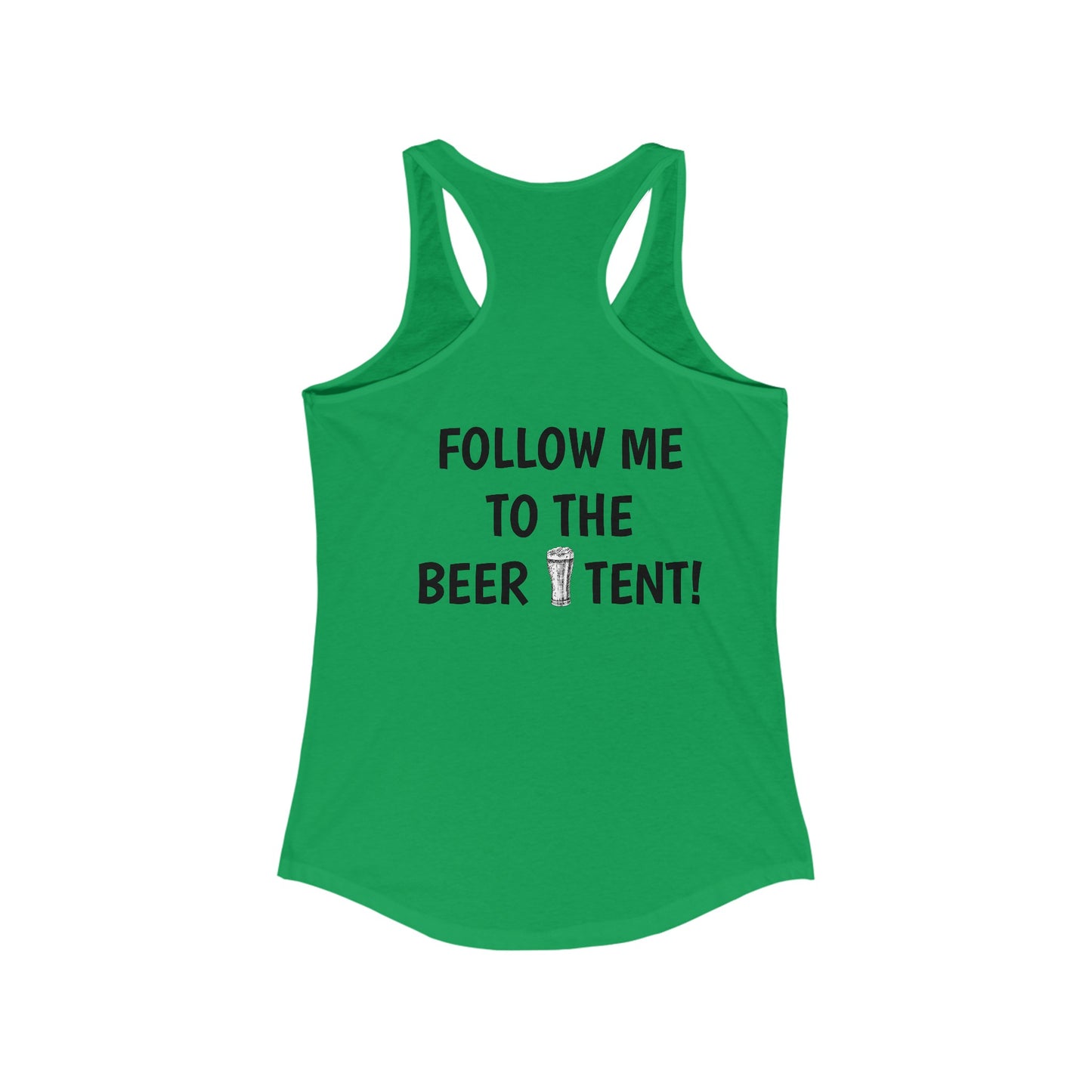 Running for the Beer Racerback Tank