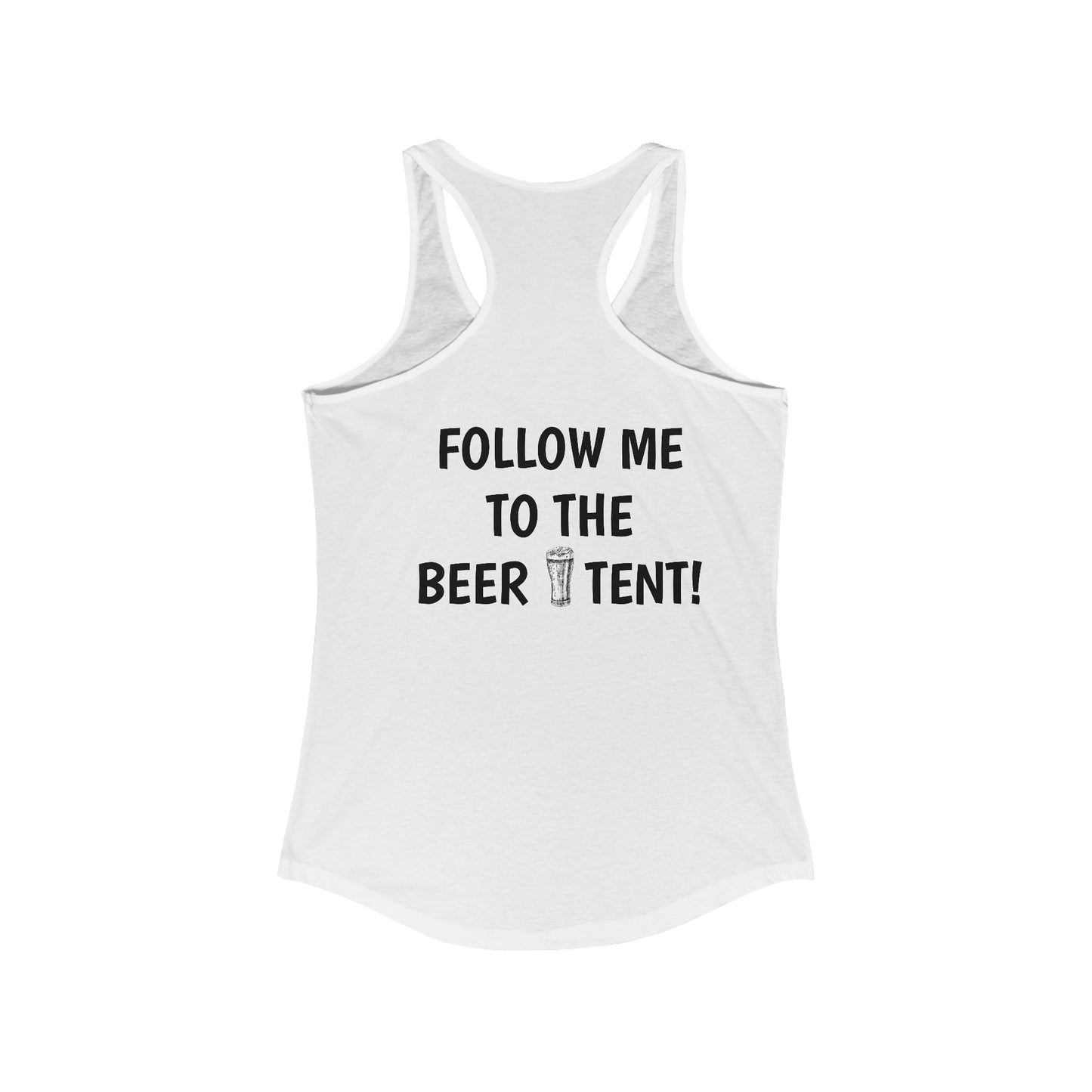 Running for the Beer Racerback Tank