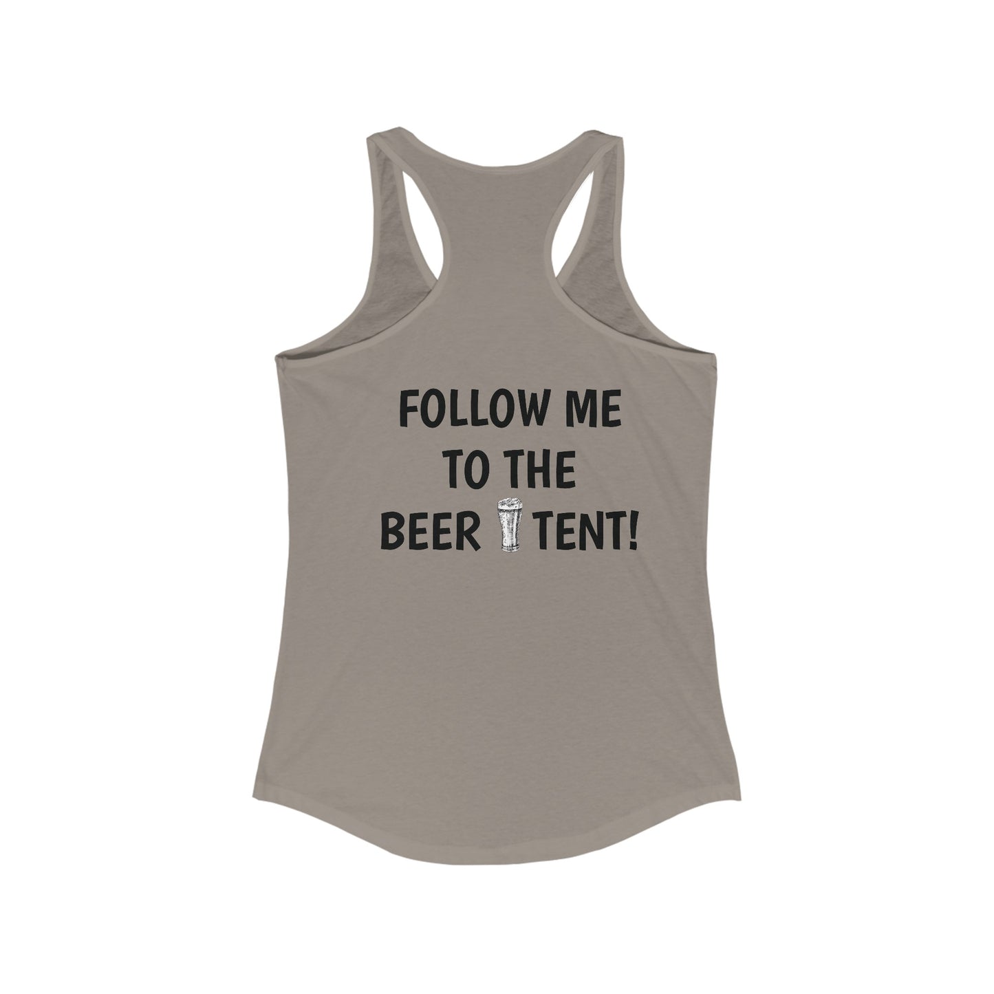 Running for the Beer Racerback Tank