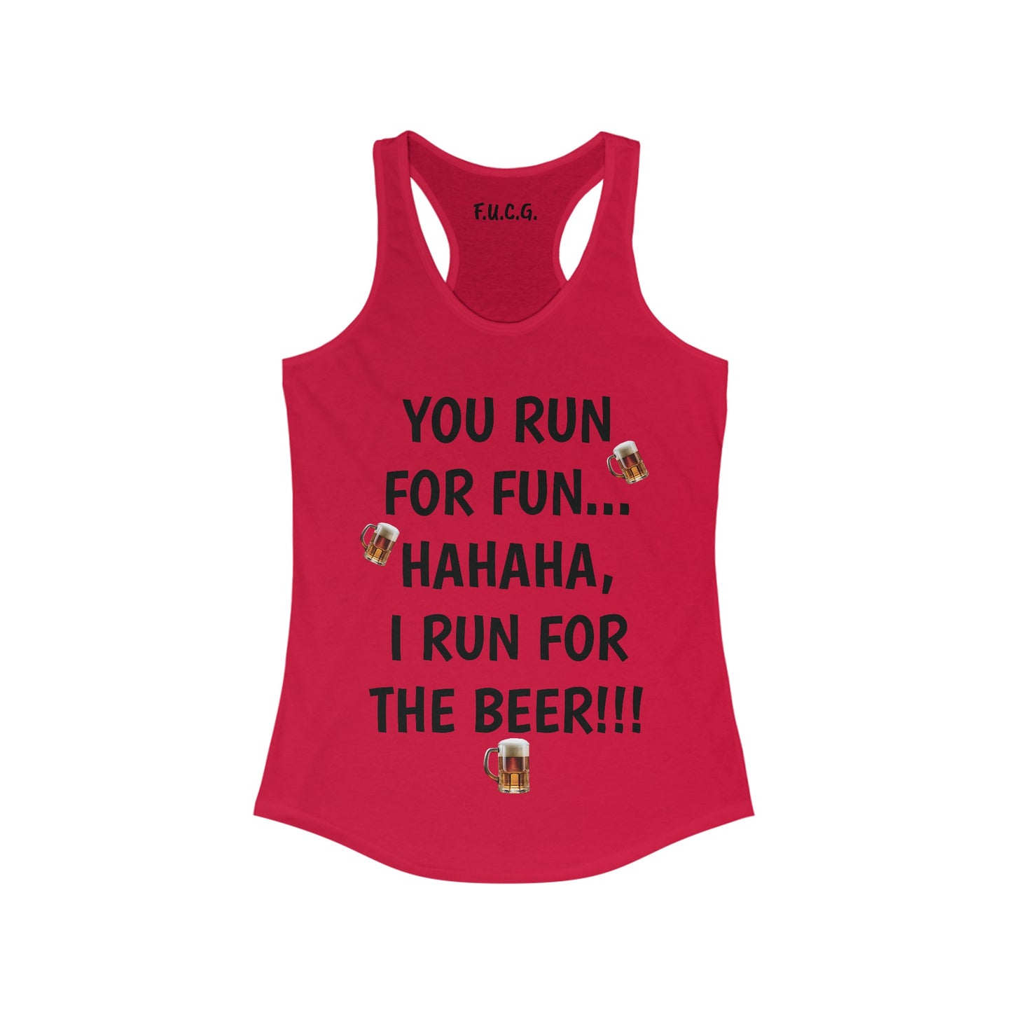 Running for the Beer Racerback Tank