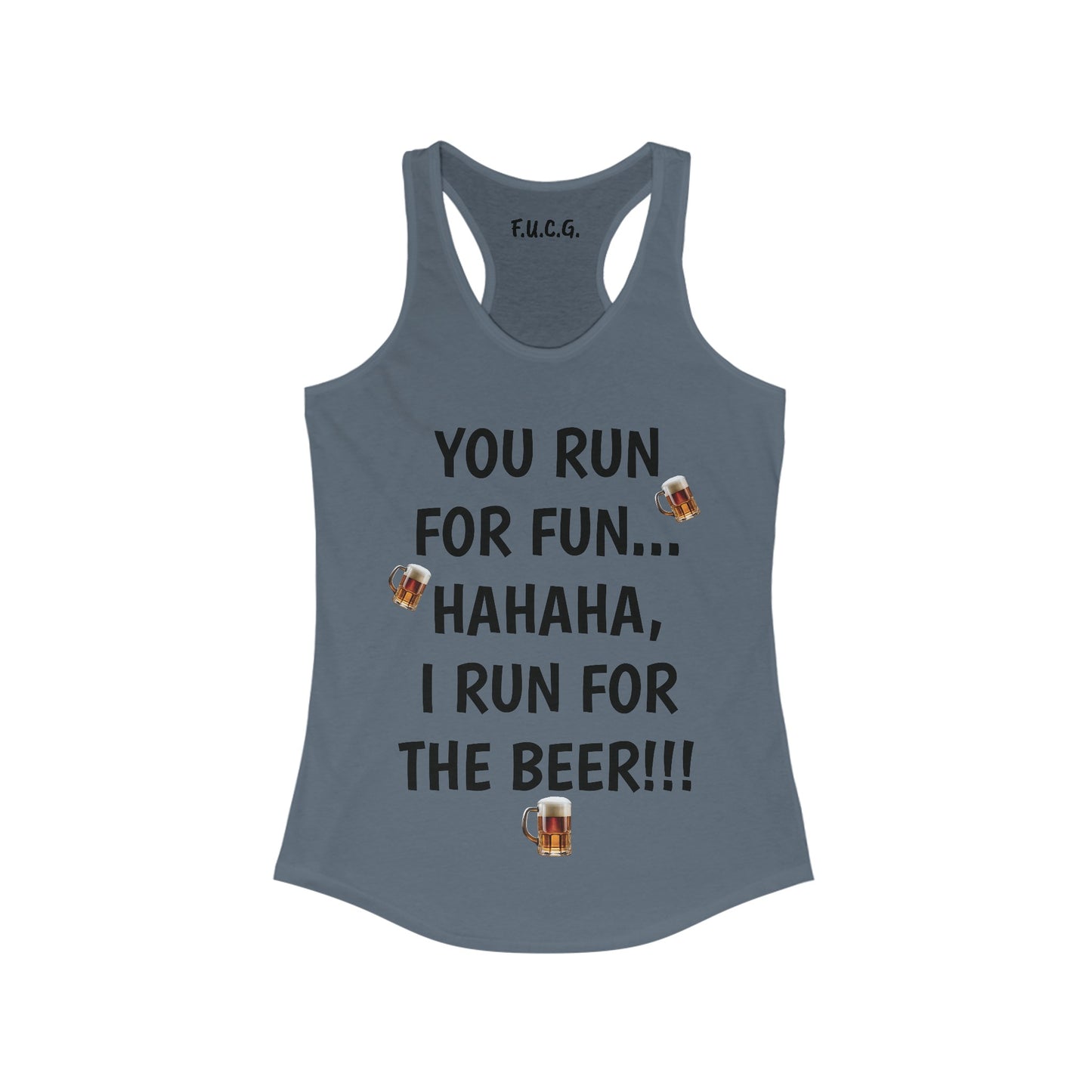 Running for the Beer Racerback Tank