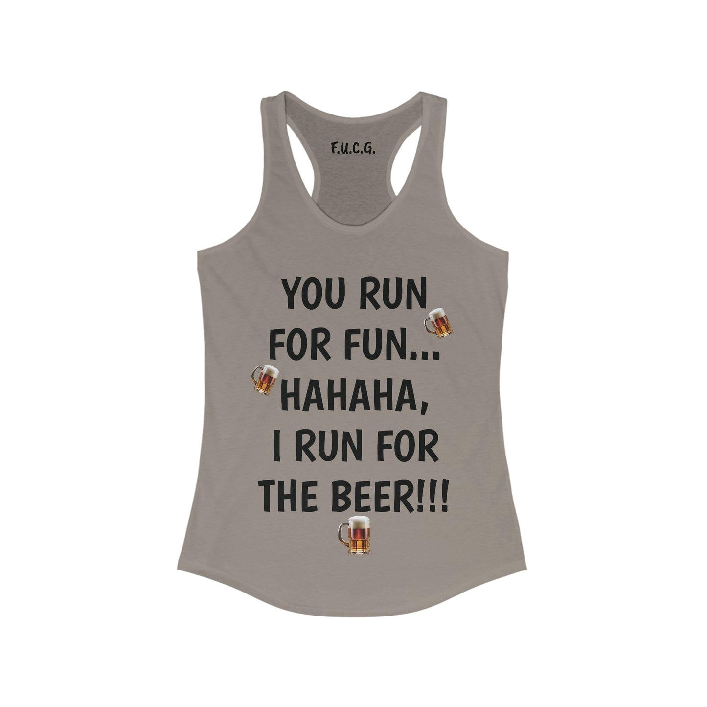 Running for the Beer Racerback Tank