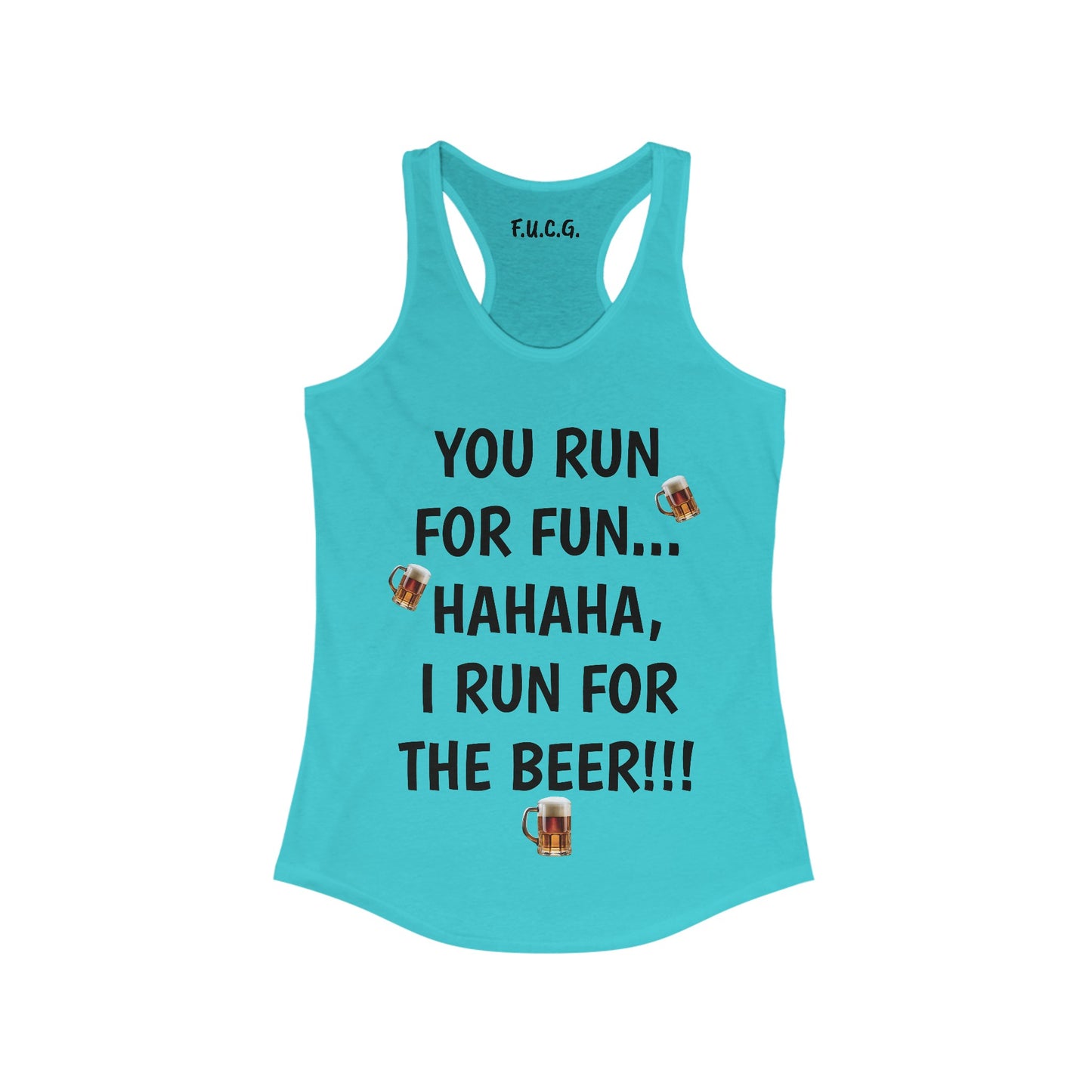 Running for the Beer Racerback Tank
