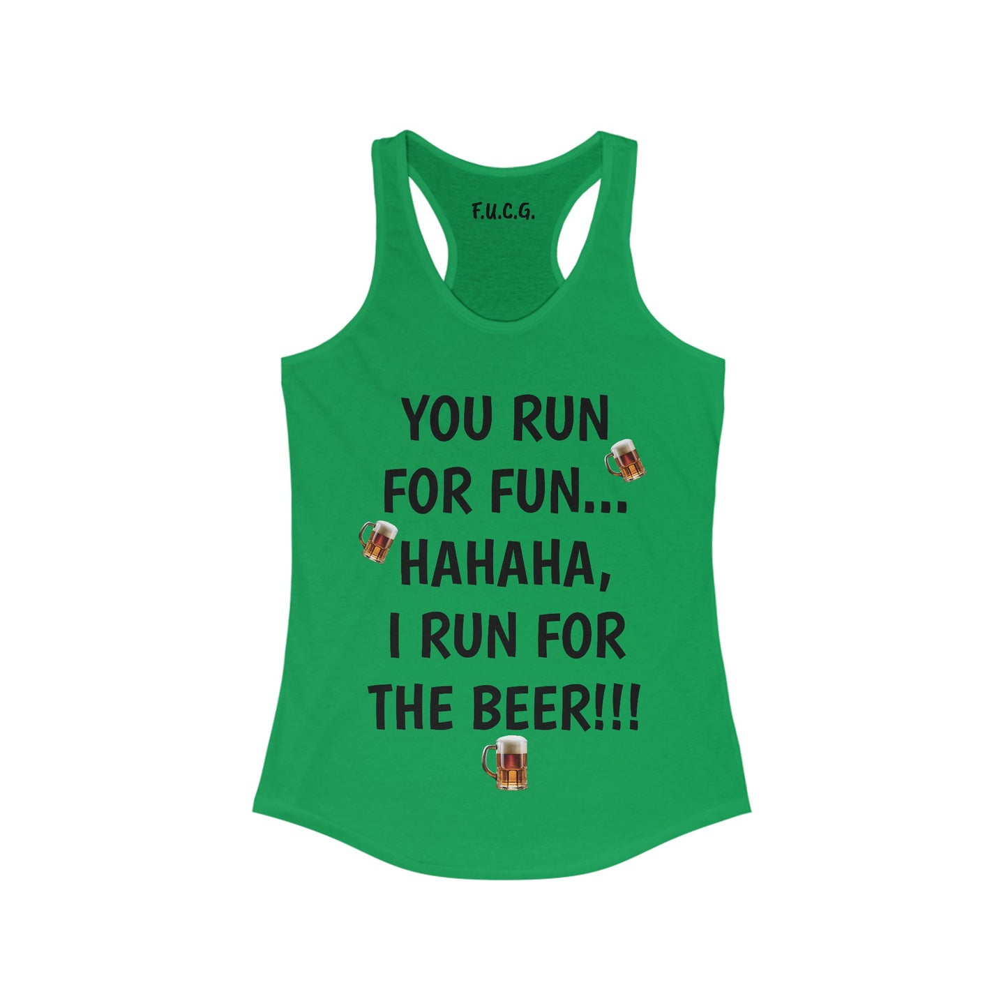 Running for the Beer Racerback Tank