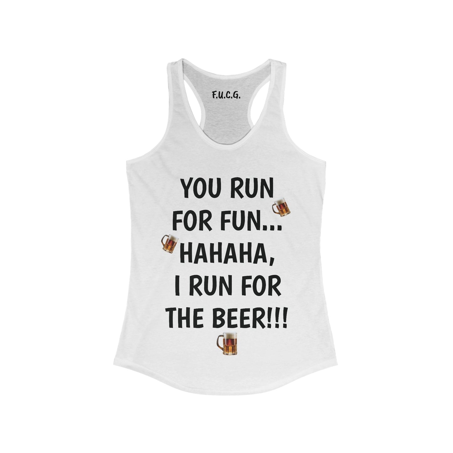 Running for the Beer Racerback Tank