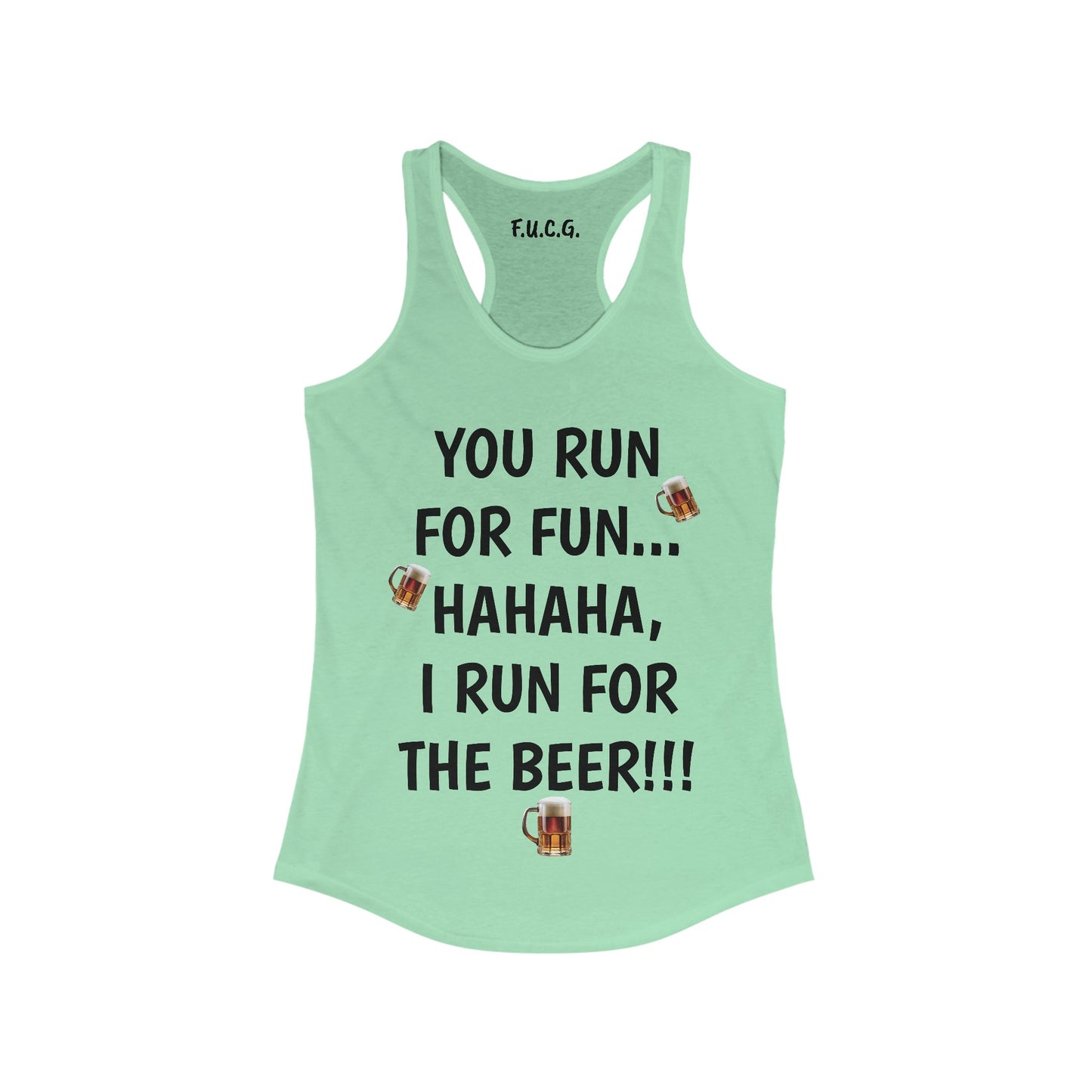Running for the Beer Racerback Tank