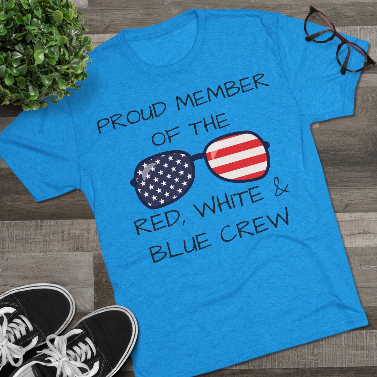 RED, WHITE & BLUE CREW Tee
