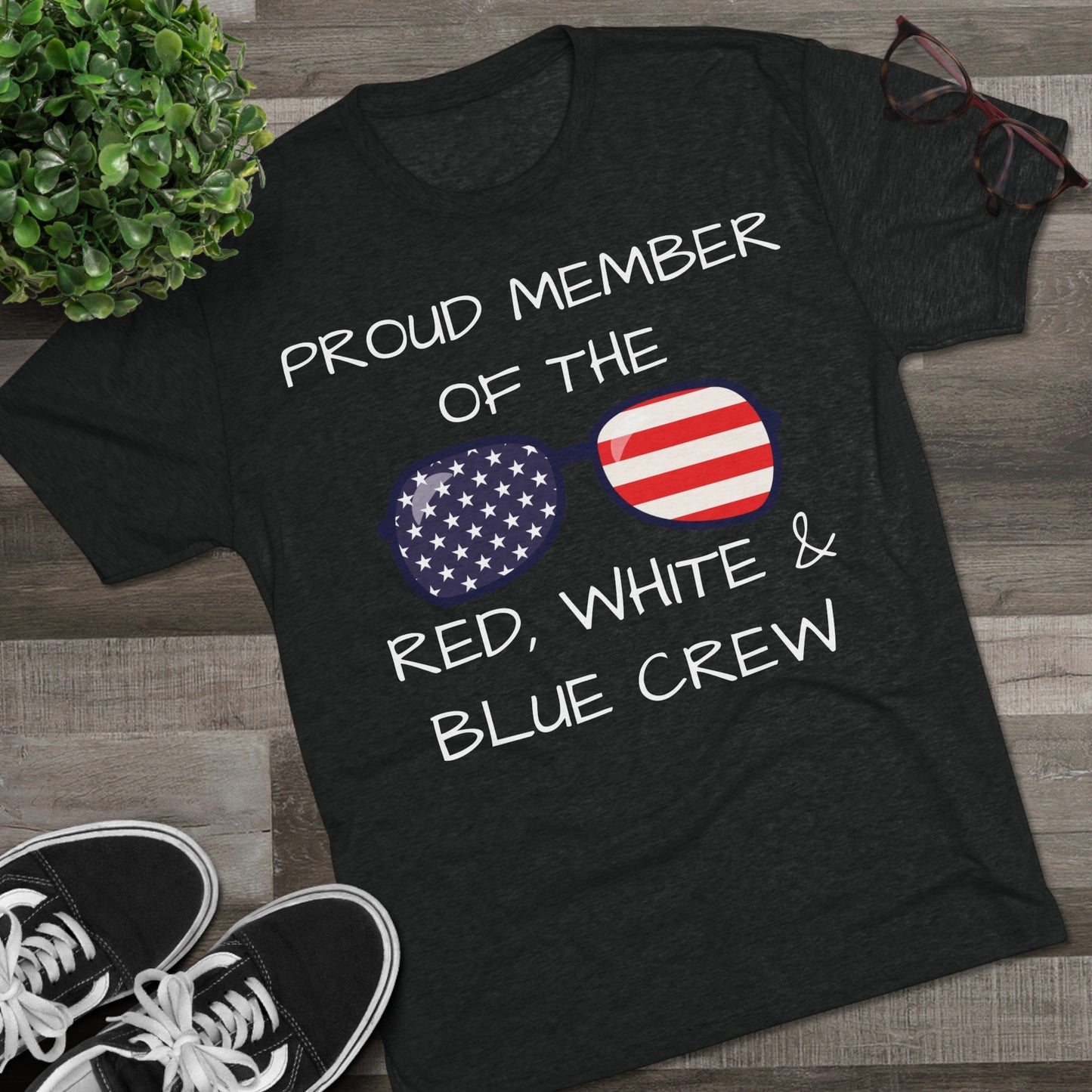 RED, WHITE & BLUE CREW Tee