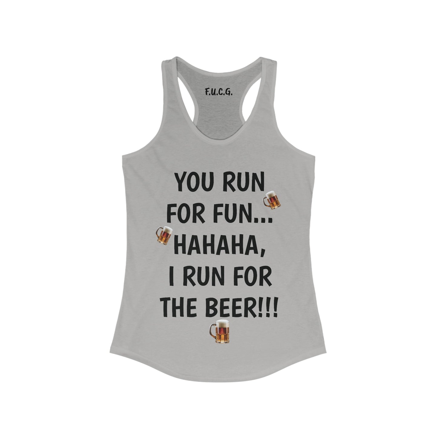 Running for the Beer Racerback Tank