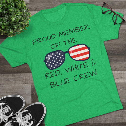 RED, WHITE & BLUE CREW Tee