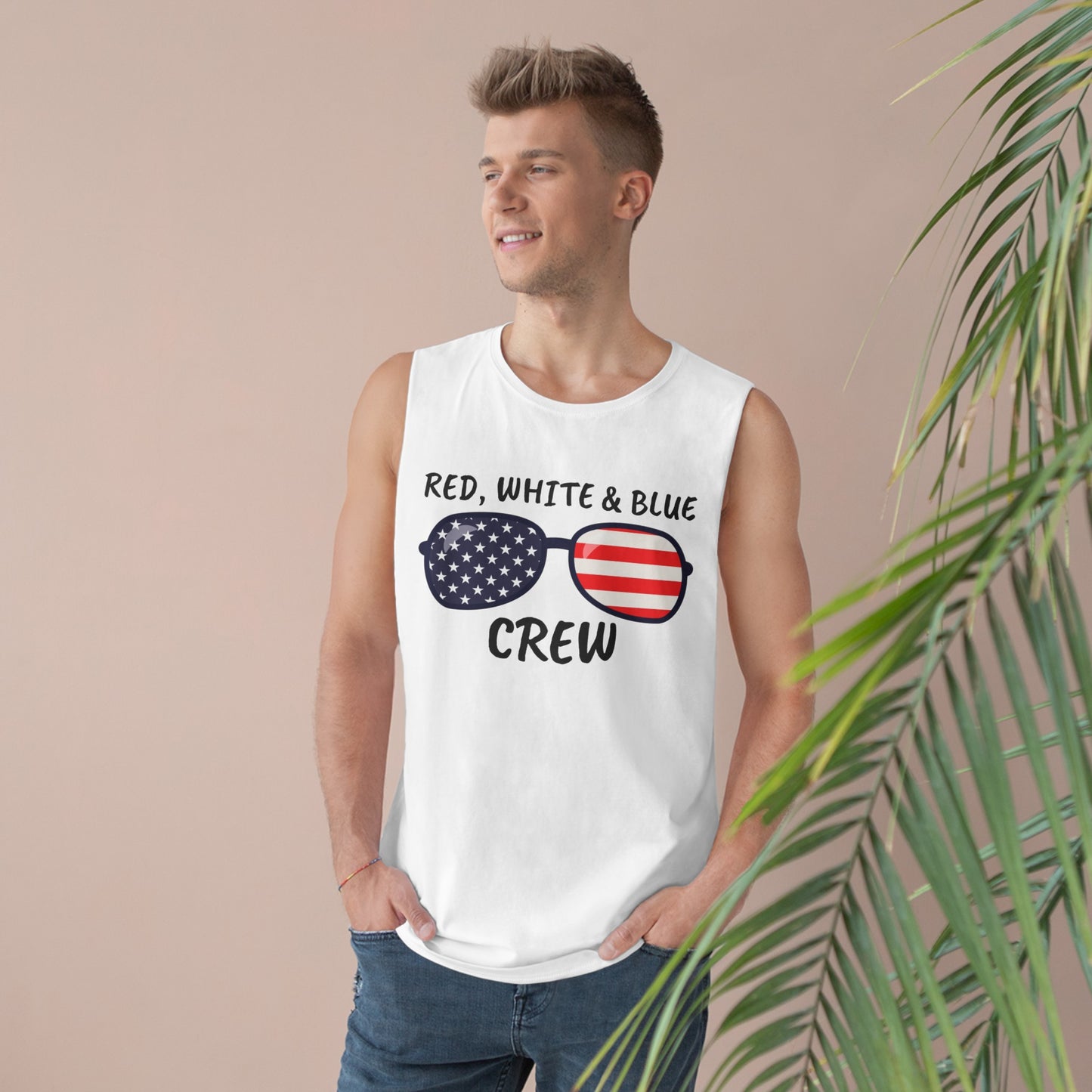 RED, WHITE & BLUE CREW Tank