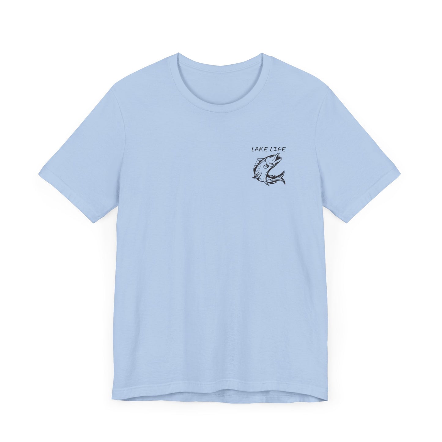 Lake Life- More fun under the summer sun B&W logo Tee
