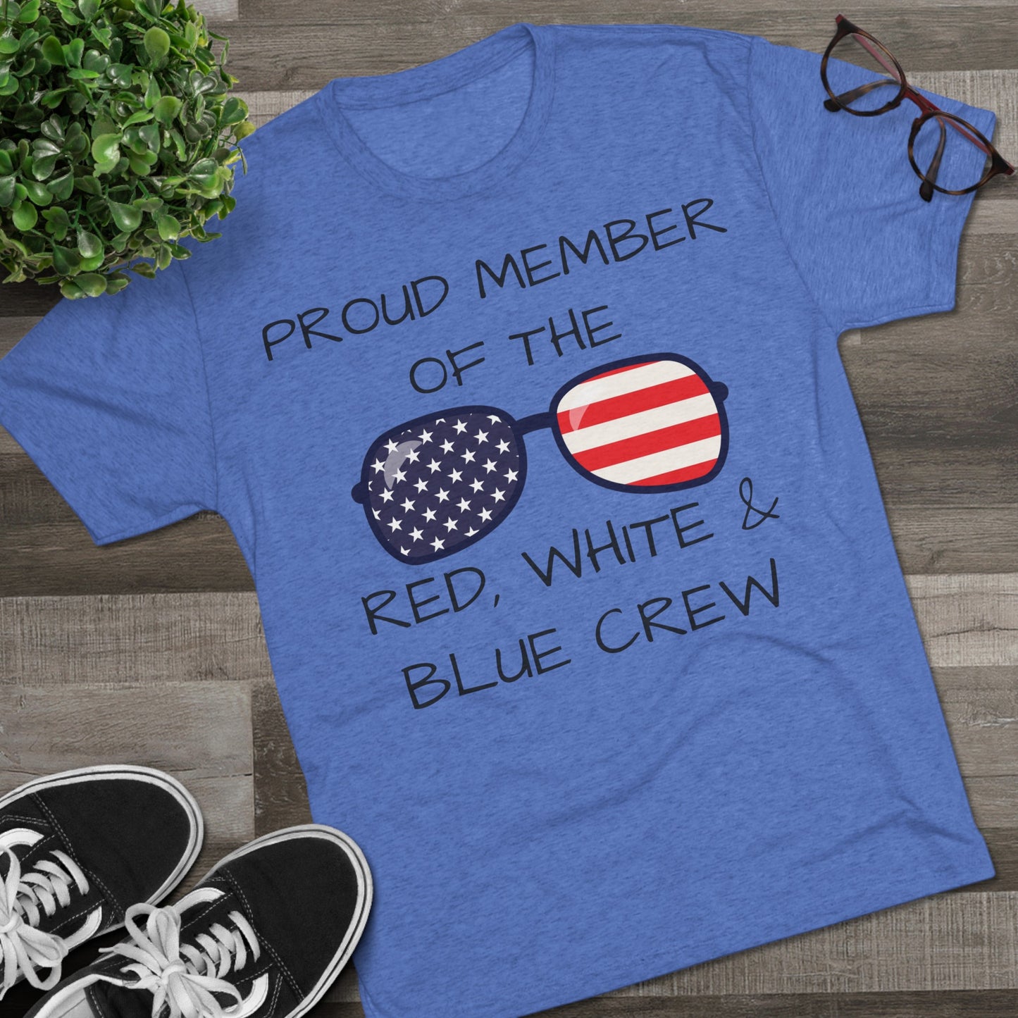 RED, WHITE & BLUE CREW Tee