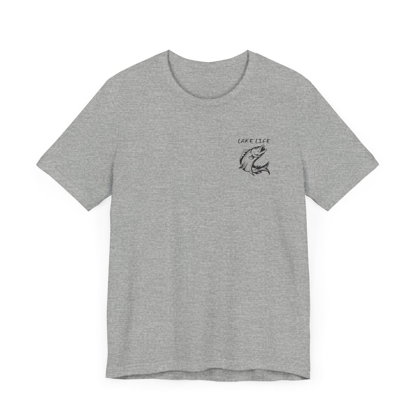 Lake Life- More fun under the summer sun B&W logo Tee