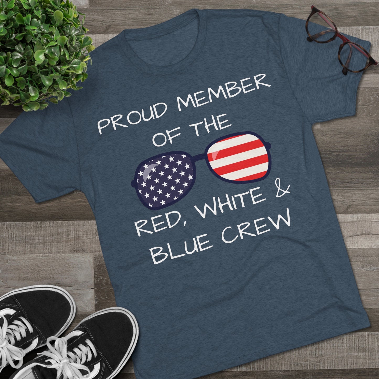 RED, WHITE & BLUE CREW Tee