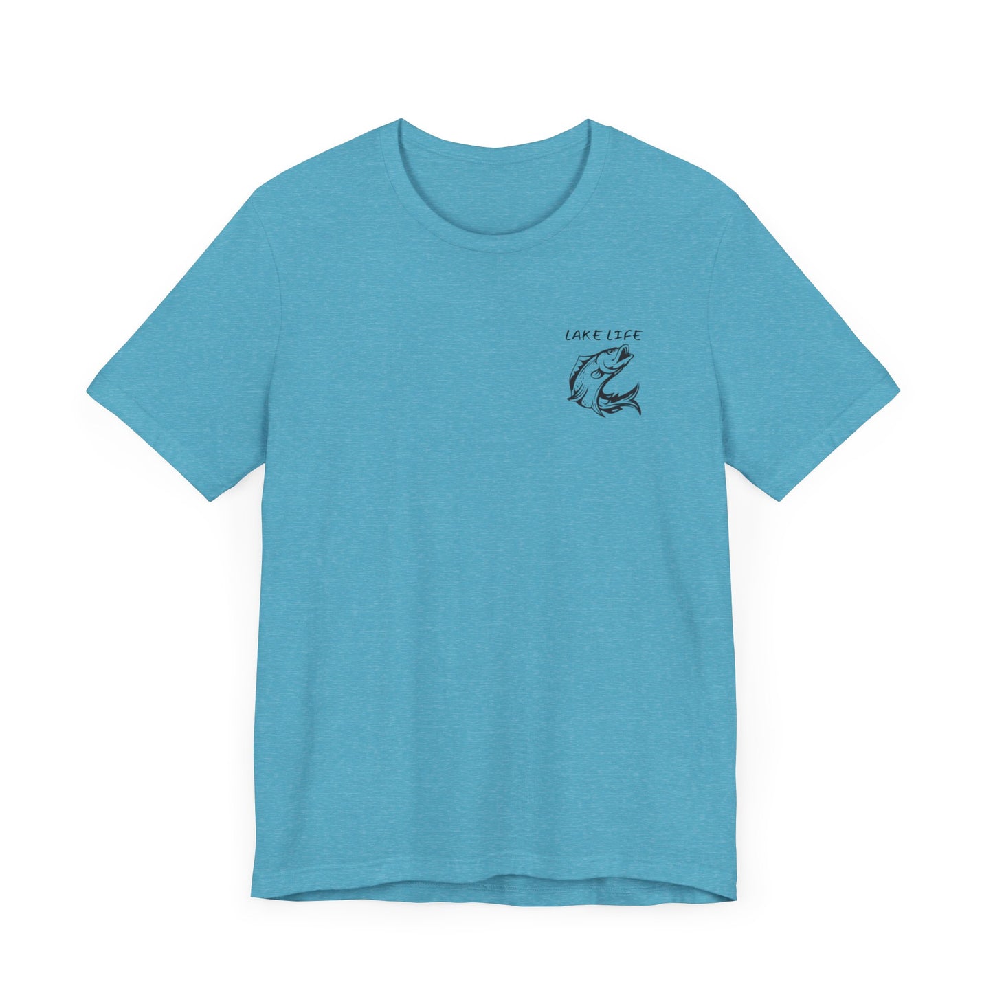 Lake Life- More fun under the summer sun B&W logo Tee