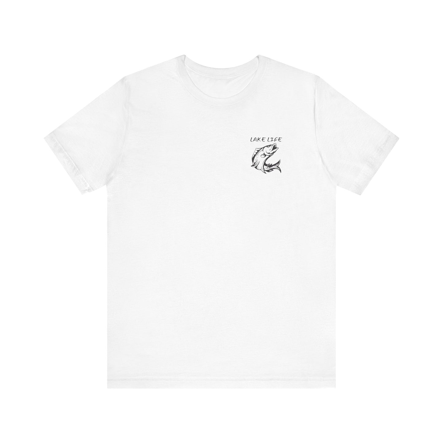 Lake Life- More fun under the summer sun B&W logo Tee