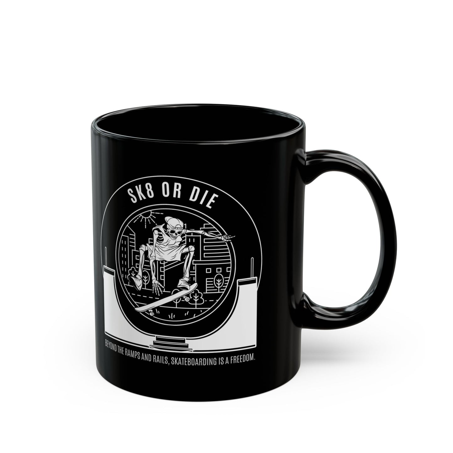 SK8 OR DIE MUG
